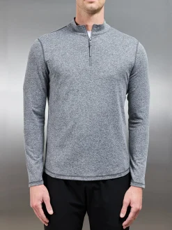 Active Essential Half Zip - Grey