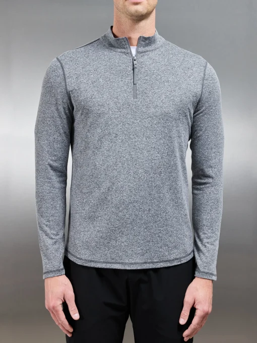 Active Essential Half Zip - Grey