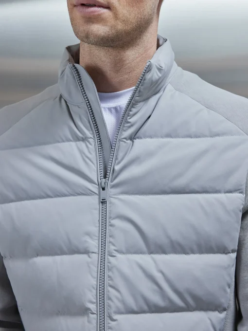 Active Hybrid Puffer Jacket - Mid Grey