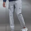 Active Technical Cuffed Cargo Pant - Mid Grey