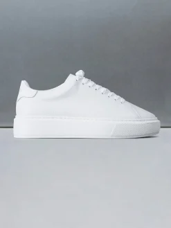 Basic Essential Leather Trainer - Triple White