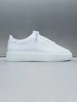 Basic Essential Leather Trainer - White