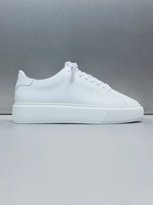 Basic Essential Leather Trainer - White
