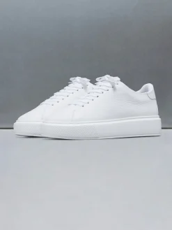 Basic Essential Leather Trainer - Triple White