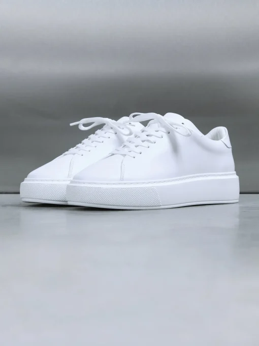 Basic Essential Leather Trainer - White