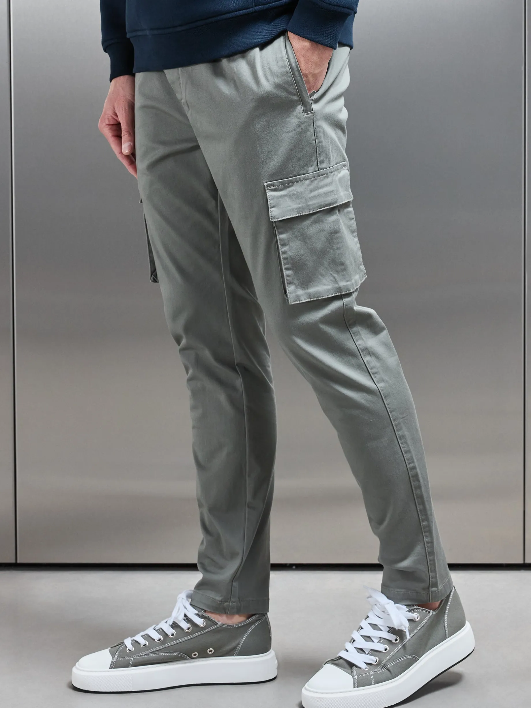Cotton Cargo Pant - Olive