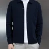 Cotton Jersey Overshirt - Navy