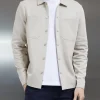 Cotton Jersey Overshirt - Stone