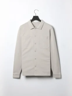 Cotton Jersey Overshirt - Stone
