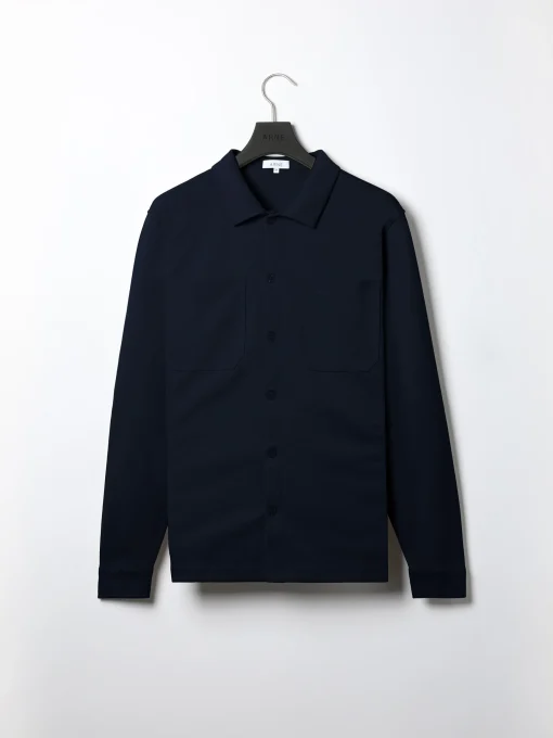 Cotton Jersey Overshirt - Navy