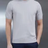 Cotton Knitted T-Shirt - Stone
