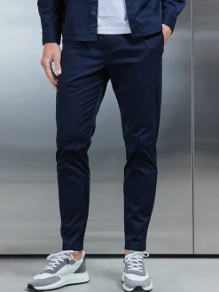 Cotton Tailored Trouser - Navy
