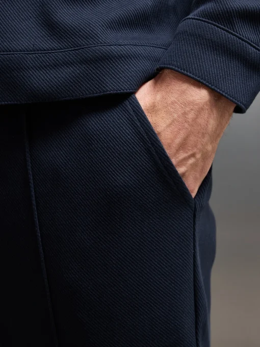 Cotton Twill Trouser - Navy