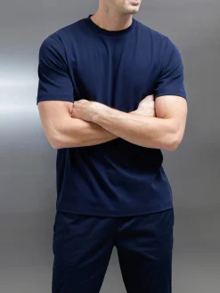 Essential Interlock T-Shirt - Navy