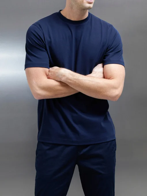 Essential Interlock T-Shirt - Navy
