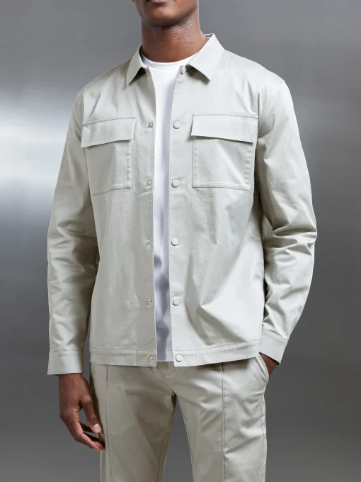 Essential Overshirt - Stone