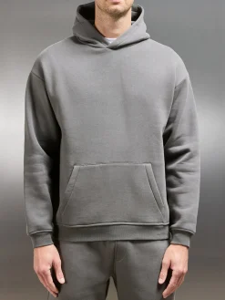 Essential Relaxed Hoodie - Grey