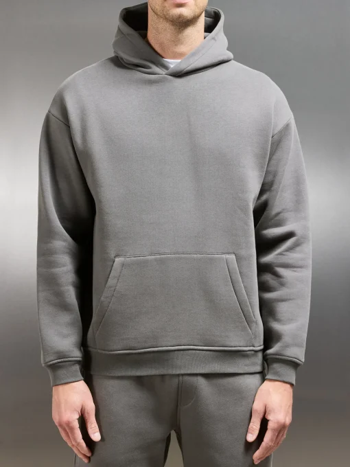 Essential Relaxed Hoodie - Grey