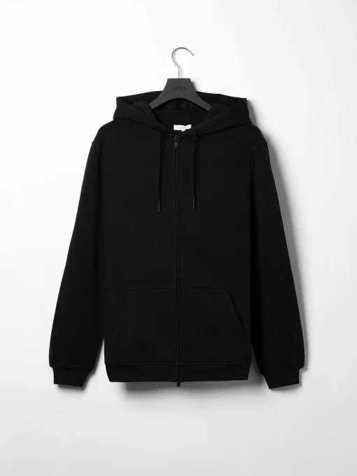 Essential Zip Through Hoodie - Black