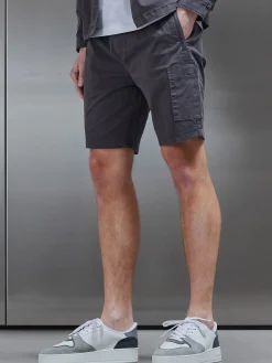 Garment Dye Cargo Short - Grey