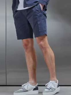 Garment Dye Cargo Short - Navy