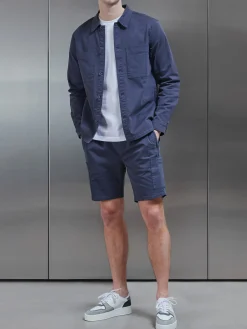 Garment Dye Cargo Short - Navy