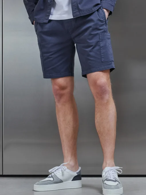 Garment Dye Cargo Short - Navy