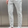 Garment Dye Cotton Trouser - Stone