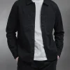 Garment Dye Overshirt - Black