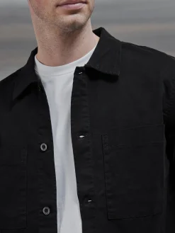 Garment Dye Overshirt - Black