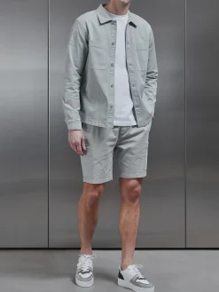 Garment Dye Overshirt - Stone