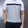 Golf Colour Block Polo Shirt - White