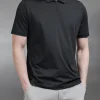 Golf Technical Zip Polo Shirt - Black
