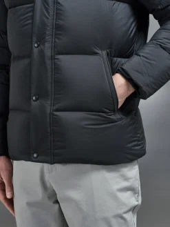 Goose Down Short Length Jacket - Black