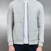 Hybrid Bomber Jacket - Stone