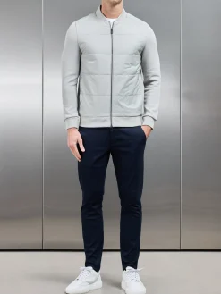 Hybrid Bomber Jacket - Stone