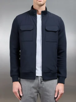 Hybrid Cargo Jacket - Navy