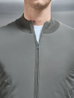 Hybrid Knitted Jacket - Olive