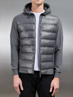 Hybrid Puffer Jacket - Grey
