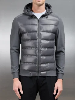 Hybrid Puffer Jacket - Grey