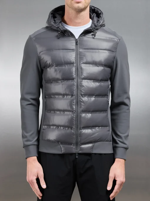 Hybrid Puffer Jacket - Grey