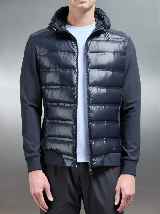Hybrid Puffer Jacket - Navy