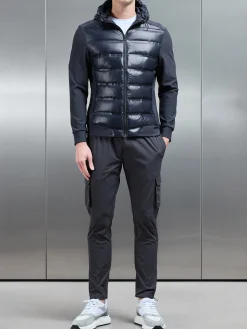 Hybrid Puffer Jacket - Navy