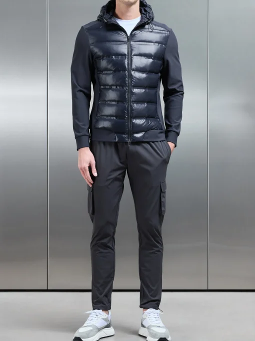 Hybrid Puffer Jacket - Navy