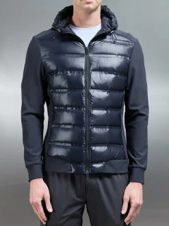 Hybrid Puffer Jacket - Navy