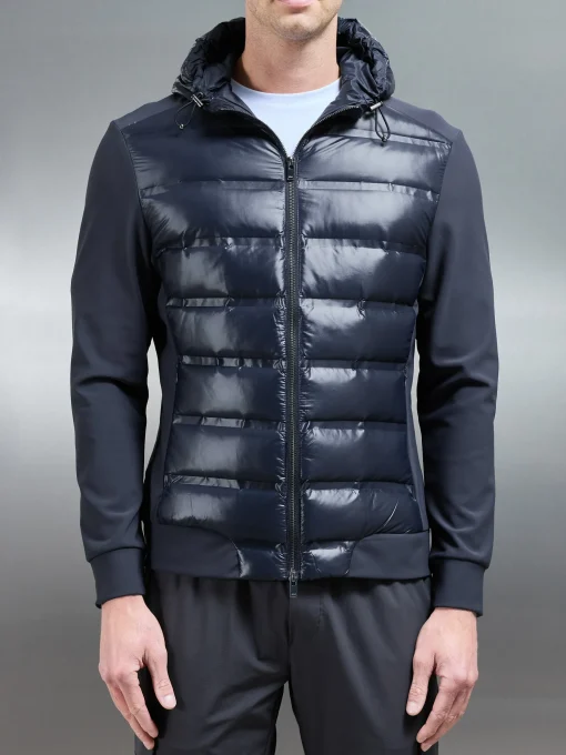 Hybrid Puffer Jacket - Navy