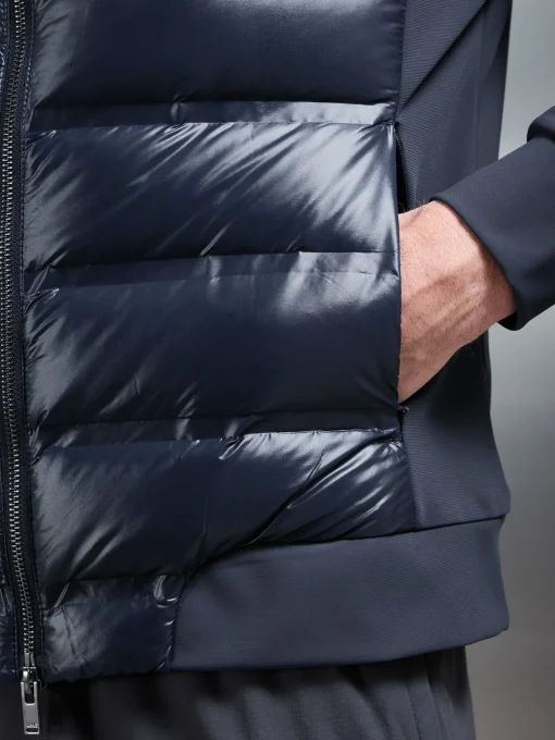 Hybrid Puffer Jacket - Navy