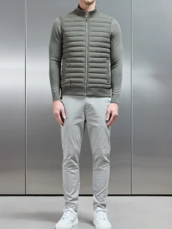 Hybrid Quilted Gilet - Sage