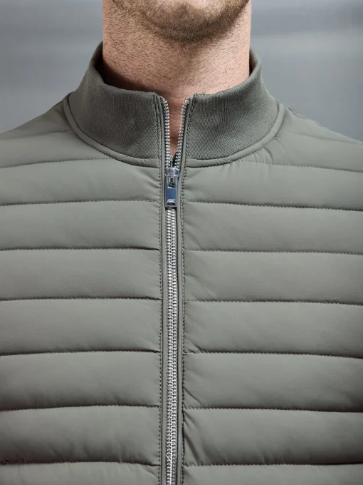 Hybrid Quilted Gilet - Sage