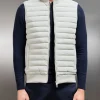 Hybrid Quilted Gilet - Stone